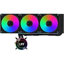 Amazon | LIANLI 簡易水冷キット HydroShift II LCD-C 360CL Black 2.1